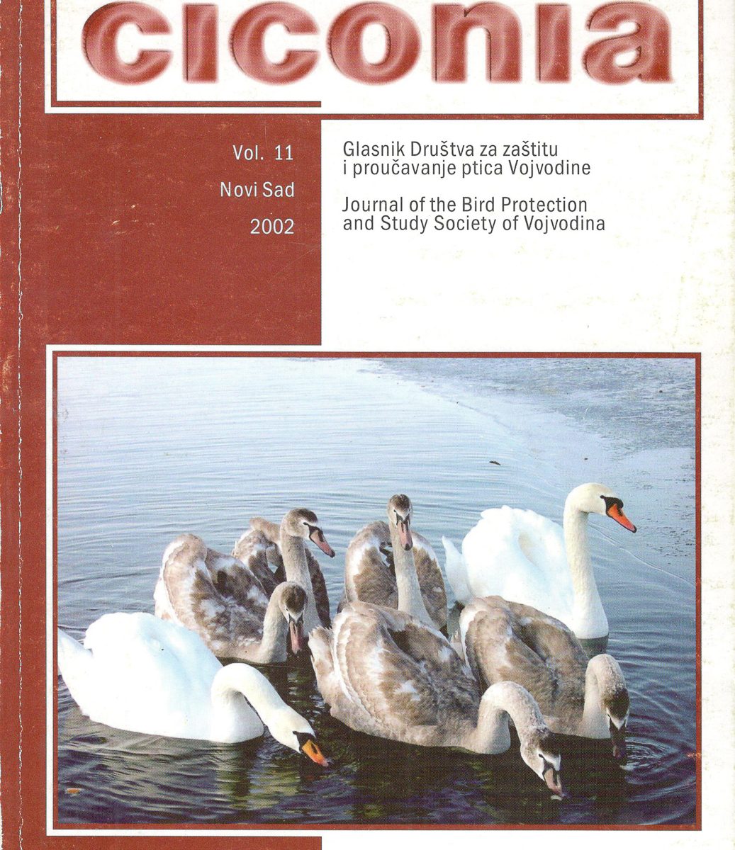 ornitološki časopis Ciconia ptice Jato