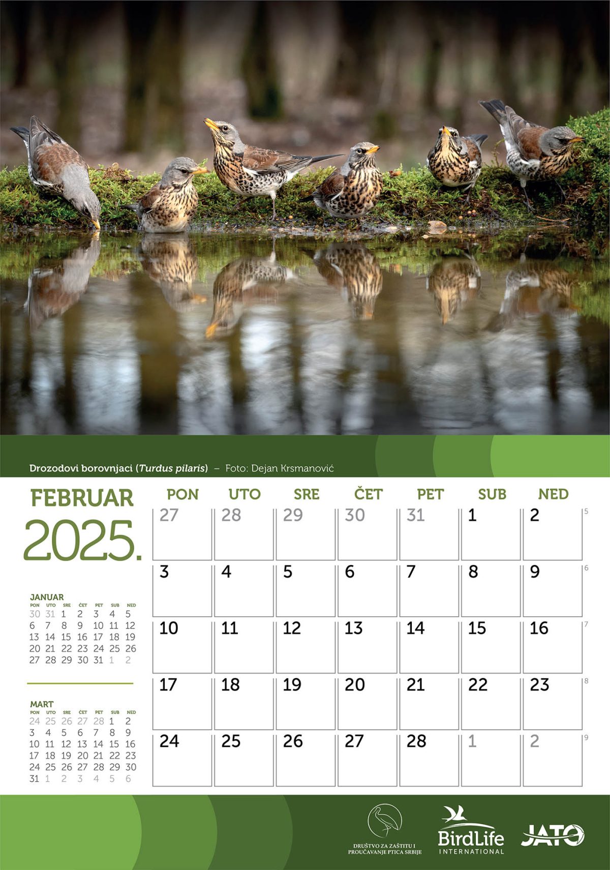 Zidni kalendar za 2025. godinu - Slika 2